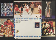 1980s Hockey Hall Of Fame Toronto Fold Envelope Sawchuk Park Clarke Photo NHL