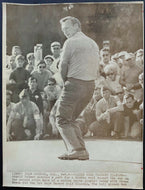 1968 Vintage Wire Photo Arnold Palmer In A Playoff Bob Hope Desert Classic Golf