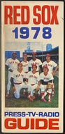 1978 Boston Red Sox Television Radio Media Guide Yastrzemski Rice Fisk Lynn