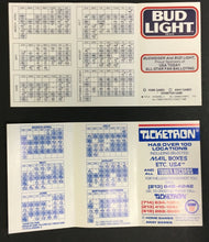 Load image into Gallery viewer, 1989 MLB All Star Game Baseball Schedule x2 California Angels Ticketron + KMPC

