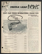 1957 Toronto Maple Leaf Baseball Club Newsletter International League Spring