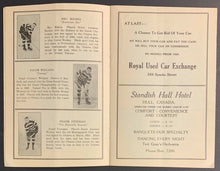 Load image into Gallery viewer, 1933 Auditorium NHL Hockey Program Ottawa Senators vs Detroit Red Wings + News
