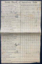 Load image into Gallery viewer, 1939 Indy 500 Program + Lap Scoresheet + Race Summary Wilbur Shaw Indianapolis
