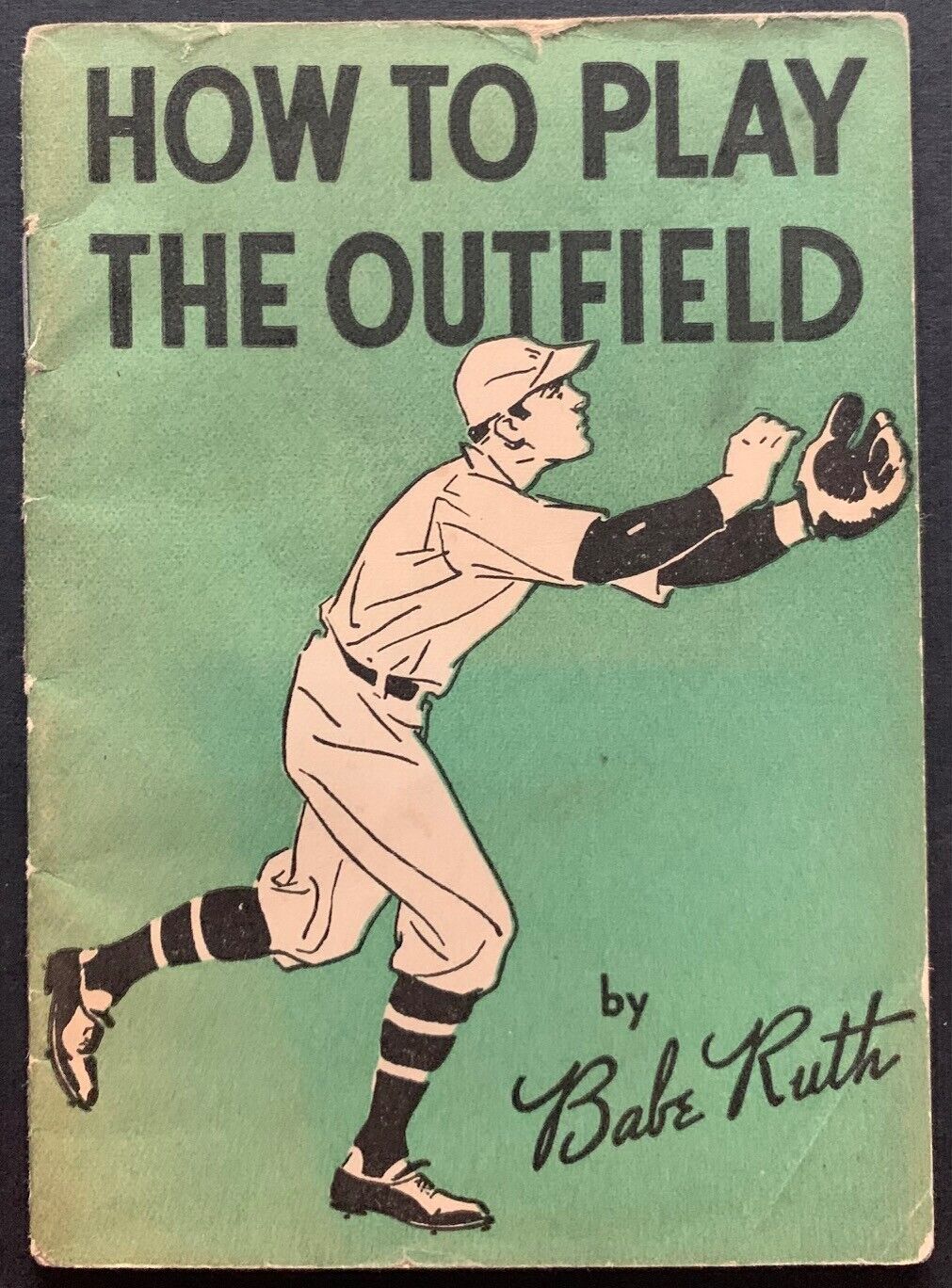 1934 Baseball How To Play The Outfield Booklet MLB Vintage Babe Ruth Quaker Oats