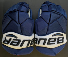 Load image into Gallery viewer, 2020 Nikita Kucherov Game Worn Bauer Hockey Gloves Photo Matched Tampa Bay NHL
