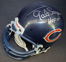 Load image into Gallery viewer, Gale Sayers Dick Butkus Chicago Bears Signed NFL Riddell Mini-Helmet Autos JSA
