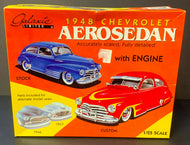 Galaxy Limited 1948 Chevrolet Aerosedan Scale 1:25 Model Car Kit Vintage