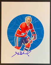 Load image into Gallery viewer, Montreal Canadien NHL All Star Lithograph &amp; Stamp Set Signed By Henri Richard
