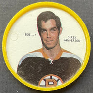 1968-69 Shirriff Salada Hockey Coin Derek Sanderson BOS-7 NHL Boston Bruins