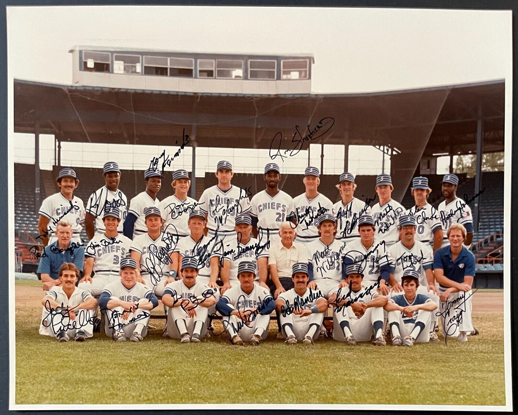 1983 Syracuse Chiefs Multi Autographed Team Photo Signed x27 MiLB Baseball