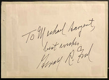 Load image into Gallery viewer, US President Gerald Ford Signed Autograph Album Page Autographed Politics LOA
