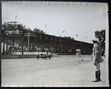 Load image into Gallery viewer, 1932 Original Type 1 Photograph Indianapolis 500 Fred Frame Checkered Flag
