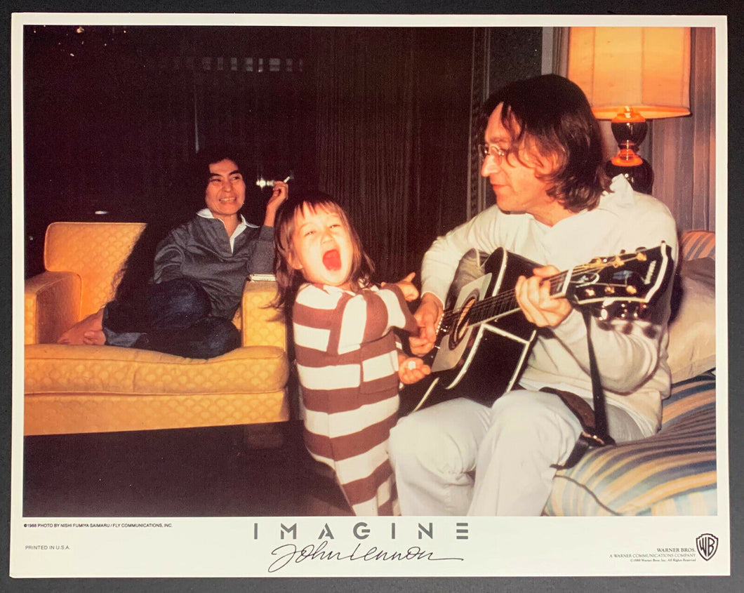 1988 John Lennon Imagine Documentary Biography Movie Lobby Card Warner Brothers