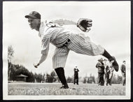 1937 Kemp Wicker Type 1 Black & White Photo New York Yankees MLB Baseball VTG