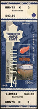 Load image into Gallery viewer, 1997 Maple Leaf Gardens NHL Hockey Ticket Toronto vs Detroit Red Wings Vintage
