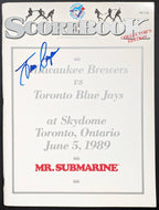 1985 Toronto Blue Jays 1st Program Toronto SkyDome Autographed Juan Guzman MLB