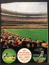 Load image into Gallery viewer, 1972 National League Championship Baseball Program MLB Reds vs Pirates Clemente
