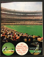 1972 National League Championship Baseball Program MLB Reds vs Pirates Clemente
