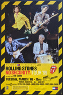 1999 Rolling Stones No Security Tour Original Concert Poster Philadelphia VTG
