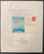 1938 Air Mail First Flight Postmarked Cover Vintage Historical Sydney Australia