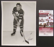 NHL Toronto Maple Leafs NHL Hockey Vic Lynn Signed Turofsky Photo Autograph JSA