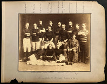 Load image into Gallery viewer, 1881 Hamilton Tigers Rugby Team Cabinet Photo Early Canadian Football Very Rare
