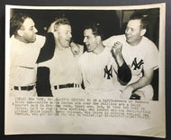 1950 New York Yankee Press Photo World Series Baseball Champions Celebrating