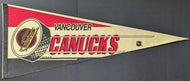 1989 Variant Vancouver Canucks Full Size Pennant NHL Hockey Vintage Sports