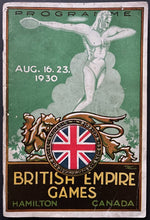 Load image into Gallery viewer, 1930 1st British Empire Games Program Commonwealth Hamilton Tigers Vintage
