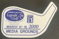 2000 Liberty Mutual Of Golf Senior PGA Tour Media Grounds Badge