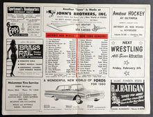Load image into Gallery viewer, Olympia Stadium Program Detroit Red Wings+NY Rangers NHL Hockey Marcel Pronovost
