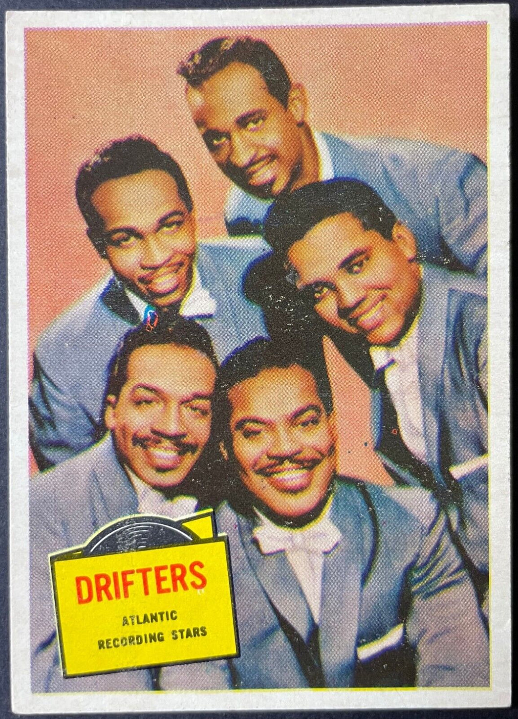 1957 Topps Hit Stars Trading Card The Drifters #14 Non Sports Vintage