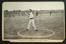 Load image into Gallery viewer, Vintage 1900&#39;s Photo Unused Postcard Hammer Thrower England Army Expert
