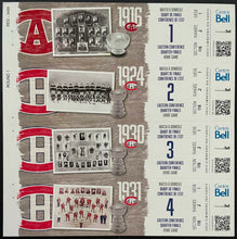 Load image into Gallery viewer, Vintage Montreal Canadiens NHL Hockey Phantom Stanley Cup Ticket Sheet
