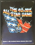 1989 NHL All Star Game Program Hockey Edmonton Oilers Wayne Gretzky MVP