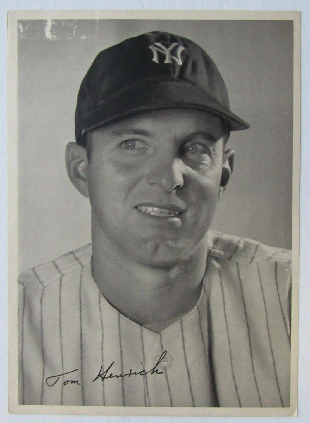 Circa 1947 Vintage MLB NY Yankees Outfield Great Tommy Henrich Team Issued Photo