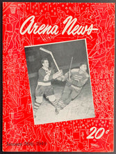 Load image into Gallery viewer, 1949 Cleveland Arena Hockey Program Barons vs Rockets Final Season Johnny Bower

