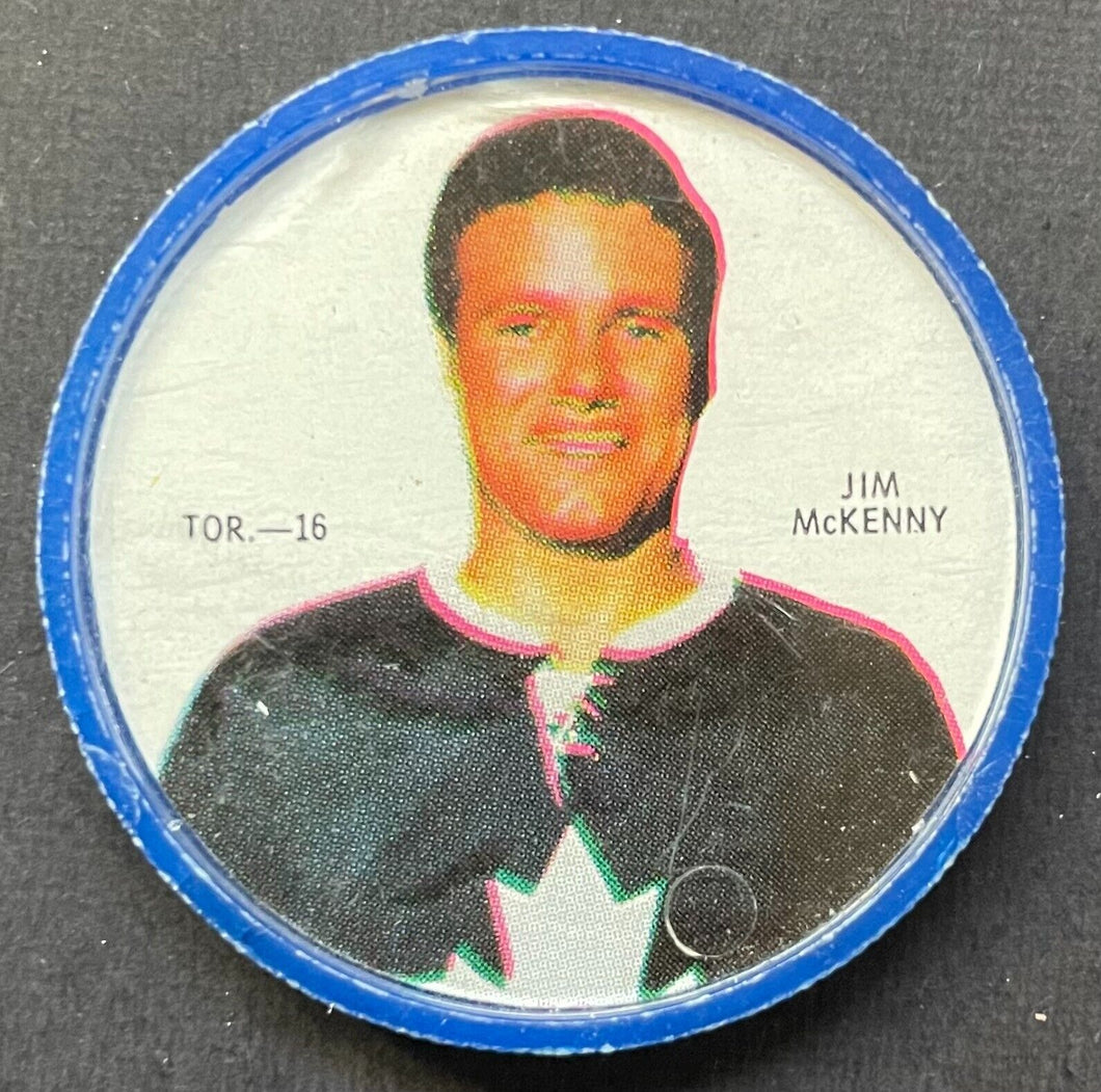 1968-69 Shirriff Salada Hockey Coin Jim McKenny TOR-16 NHL SP Maple Leafs