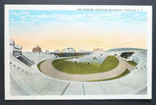 Load image into Gallery viewer, 1940's The Stadium of Syracuse University New York Football Postcard  Vintage
