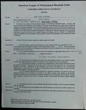 Load image into Gallery viewer, 1982 Dick Groch Employment Contract Signed New York Yankees Scout VTG MLB
