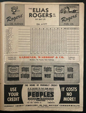 Load image into Gallery viewer, 1952 Vintage MiLB Baseball Program Toronto Maple Leafs Rochester Red Wings
