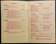 Load image into Gallery viewer, 1957 Shell Oil Canadian Pro + College Football Handbook Pocket Game Schedule
