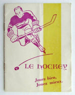 1950s Rare French Hockey Instructional Booklet By Dick Irvin - Maurice Richard