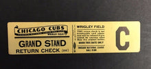 Load image into Gallery viewer, Vintage Rare Chicago Cubs Wrigley Field Baseball Grand Stand Tickets Unused MLB
