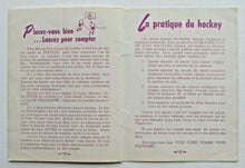 Load image into Gallery viewer, 1950s Rare French Hockey Instructional Booklet By Dick Irvin - Maurice Richard

