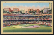 Circa 1930's Baseball Stadium Postcard Polo Grounds Field Vintage New York, USA