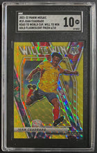 Load image into Gallery viewer, 2021-22 Panini Mosaic #10 Juan Cuadrado Gold Fluorescent Prizm 6/10 SGC GEM 10
