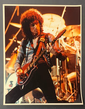 Load image into Gallery viewer, 1970&#39;s Original Type 1 Queen Rock Band Concert Photo Brian May Oversized 11x14
