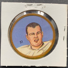 Load image into Gallery viewer, 1963 Nalley&#39;s Potato Chips CFL Plastic Coin #51 Dick Easterly + #65 Bill Wayte
