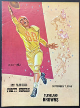 Load image into Gallery viewer, 1958 Cleveland Browns v San Francisco 49ers Kezar Stadium NFL Football Program

